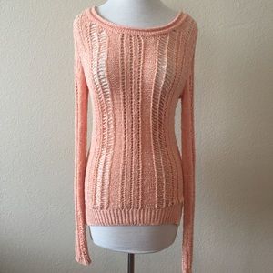Olive & Oak long sleeve tunic peach XS *has flaws*